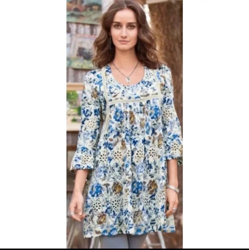 Sundance Lace Detal Floral Tunic